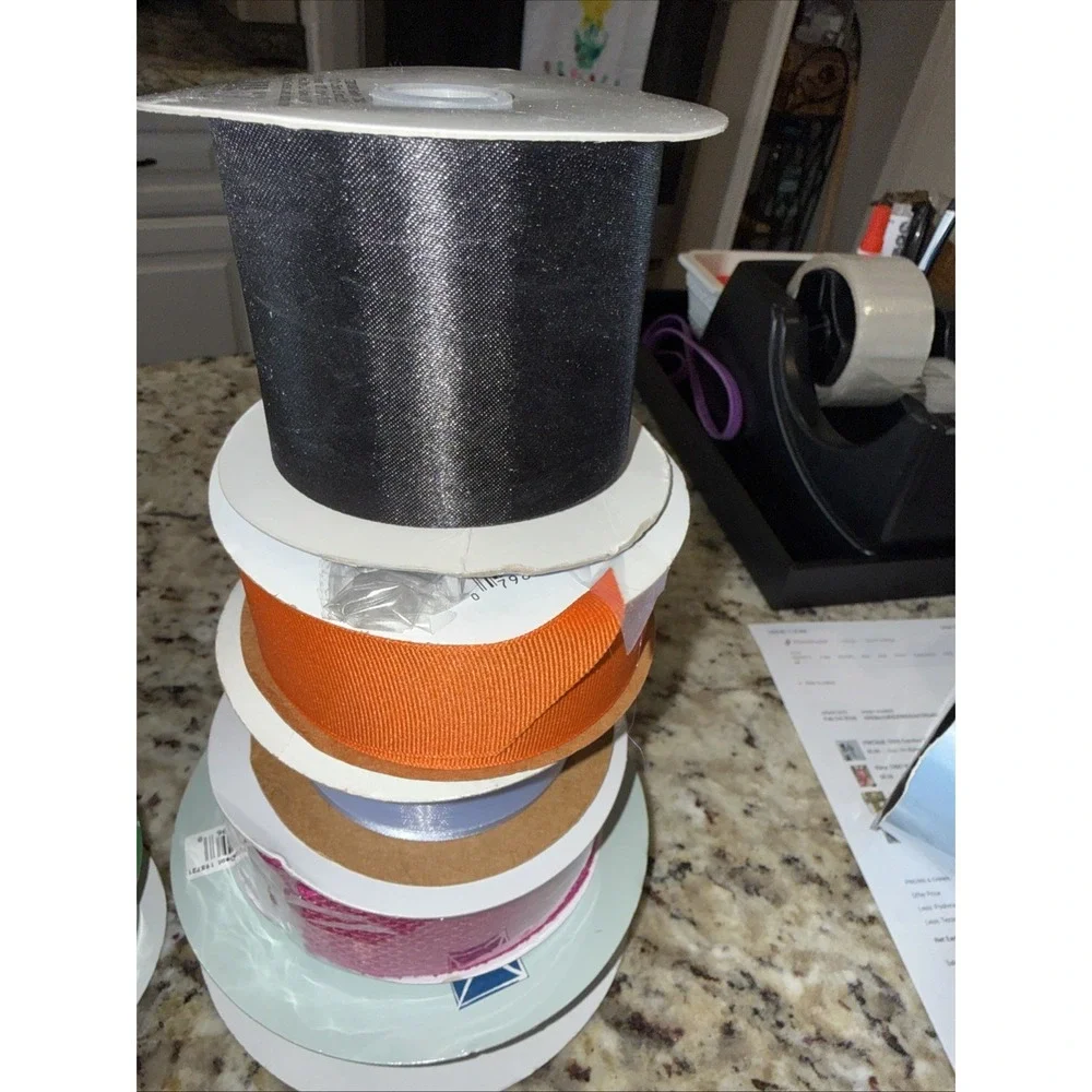 Ribbon‎ Bundle 27+ Rolls, Mesh New Crafting, Wreath Making Gifts  Variety 5536